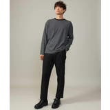【万能インナー】細ボーダーセミワイドシルエットロングTシャツ | a.v.v【MEN】 | 詳細画像15