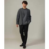 【万能インナー】細ボーダーセミワイドシルエットロングTシャツ | a.v.v【MEN】 | 詳細画像17
