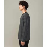 【万能インナー】細ボーダーセミワイドシルエットロングTシャツ | a.v.v【MEN】 | 詳細画像30