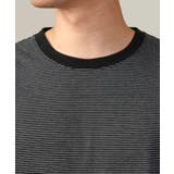 【万能インナー】細ボーダーセミワイドシルエットロングTシャツ | a.v.v【MEN】 | 詳細画像32