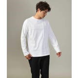 【ジャケイン可】ピンタックセミワイドシルエット クルーネックTシャツ | a.v.v【MEN】 | 詳細画像13 