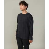 【ジャケイン可】ピンタックセミワイドシルエット クルーネックTシャツ | a.v.v【MEN】 | 詳細画像14 