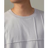 【ジャケイン可】ピンタックセミワイドシルエット クルーネックTシャツ | a.v.v【MEN】 | 詳細画像19 