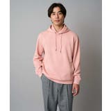 ピンク | 【イージーケア 毛玉になりにくい】幾何ジャカードプルオーバーパーカー【ストレッチ… | a.v.v【MEN】