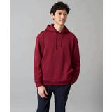 ダークレッド | 幾何ジャカードプルオーバーパーカー | a.v.v【MEN】