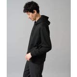 ブラック | 幾何ジャカードプルオーバーパーカー | a.v.v【MEN】