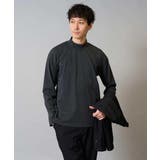 チャコールグレー | ポンチモックネックカットソー | a.v.v【MEN】