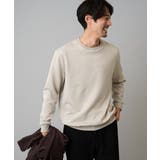 ライトグレージュ | 幾何ジャカードセミワイドシルエットプルオーバー | a.v.v【MEN】