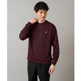 ボルドー | アゼダブルフェイスワンポイント刺繍プルオーバー | a.v.v【MEN】