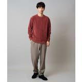 ヘリンボーン起毛セミワイドシルエットプルオーバー | a.v.v【MEN】 | 詳細画像7