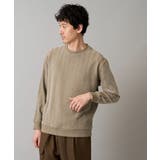 モカベージュ | ヘリンボーン起毛セミワイドシルエットプルオーバー | a.v.v【MEN】
