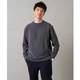 ダークグレー | ヘリンボーン起毛セミワイドシルエットプルオーバー | a.v.v【MEN】
