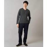 グレンチェックジャカードVネックTシャツ 通勤 ビジネス | a.v.v【MEN】 | 詳細画像10