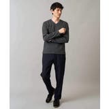 グレンチェックジャカードVネックTシャツ 通勤 ビジネス | a.v.v【MEN】 | 詳細画像11