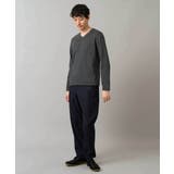 グレンチェックジャカードVネックTシャツ 通勤 ビジネス | a.v.v【MEN】 | 詳細画像12