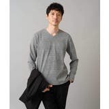 グレンチェックジャカードVネックTシャツ 通勤 ビジネス | a.v.v【MEN】 | 詳細画像13