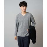 グレンチェックジャカードVネックTシャツ 通勤 ビジネス | a.v.v【MEN】 | 詳細画像18