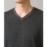 グレンチェックジャカードVネックTシャツ 通勤 ビジネス | a.v.v【MEN】 | 詳細画像32