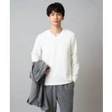 千鳥ジャカードVネックTシャツ 通勤 ビジネス | a.v.v【MEN】 | 詳細画像10
