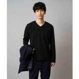 千鳥ジャカードVネックTシャツ 通勤 ビジネス | a.v.v【MEN】 | 詳細画像12