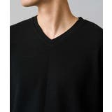 千鳥ジャカードVネックTシャツ 通勤 ビジネス | a.v.v【MEN】 | 詳細画像18