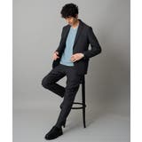 千鳥ジャカードVネックTシャツ 通勤 ビジネス | a.v.v【MEN】 | 詳細画像25