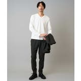 千鳥ジャカードVネックTシャツ 通勤 ビジネス | a.v.v【MEN】 | 詳細画像30