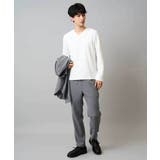 千鳥ジャカードVネックTシャツ 通勤 ビジネス | a.v.v【MEN】 | 詳細画像32