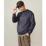 【春まで使える】フェイクスエードセミワイドシルエットプルオーバー(無地) | a.v.v【MEN】 | 詳細画像25