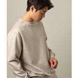 ベージュ | 【春まで使える】フェイクスエードセミワイドシルエットプルオーバー(無地) | a.v.v【MEN】