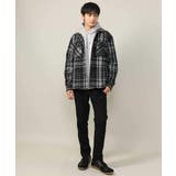 【春まで使える】フェイクスエードエンボスロゴパーカー | a.v.v【MEN】 | 詳細画像4