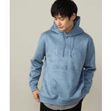 ライトブルー | 【春まで使える】フェイクスエードエンボスロゴパーカー | a.v.v【MEN】