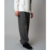【イージーケア/洗濯機で洗える】裏微起毛ストレッチオーバーパンツ | a.v.v【MEN】 | 詳細画像36 