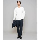 【イージーケア 洗濯機で洗える ストレッチ】グレンチェックストレッチスマートスラ… | a.v.v【MEN】 | 詳細画像3 