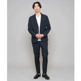 【イージーケア 洗濯機で洗える ストレッチ】グレンチェックストレッチスマートスラ… | a.v.v【MEN】 | 詳細画像4 