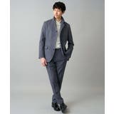 【イージーケア/洗濯機で洗える/ストレッチ】メランジスマートスラックス | a.v.v【MEN】 | 詳細画像3 