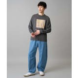 【洗濯機で洗える】デニムバレルレッグイージーパンツ | a.v.v【MEN】 | 詳細画像7 