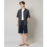 【イージーケア/吸水速乾/毛玉になりにくい】シアサッカーワンタックハーフパンツ | a.v.v【MEN】 | 詳細画像11 