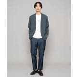 【イージーケア/接触冷感】デニムライクストレッチセミルーズパンツ | a.v.v【MEN】 | 詳細画像4 