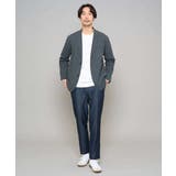 【イージーケア/接触冷感】デニムライクストレッチセミルーズパンツ | a.v.v【MEN】 | 詳細画像8 