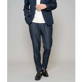 【イージーケア/接触冷感】デニムライクストレッチスマートスラックス | a.v.v【MEN】 | 詳細画像1 