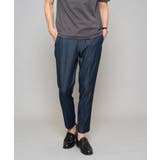 【イージーケア/接触冷感】デニムライクストレッチアンクルスマートスラックス | a.v.v【MEN】 | 詳細画像57 