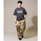 大人の控えめワイドパンツ【接触冷感 ストレッチ】ベルトツキワイドテーパードチノパ… | a.v.v【MEN】 | 詳細画像10 