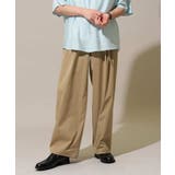 大人の控えめワイドパンツ【接触冷感 ストレッチ】ベルトツキワイドテーパードチノパ… | a.v.v【MEN】 | 詳細画像15 