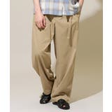 大人の控えめワイドパンツ【接触冷感 ストレッチ】ベルトツキワイドテーパードチノパ… | a.v.v【MEN】 | 詳細画像2 