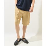 ベージュ | 【接触冷感】2タックハーフパンツ | a.v.v【MEN】