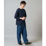 【洗濯機で洗える】デニムバレルレッグイージーパンツ | a.v.v【MEN】 | 詳細画像18 