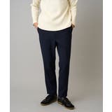 ネイビー | 【イージーケア シワになりにくい】セミルーズパンツ 秋リライト【洗濯機で洗える | a.v.v【MEN】