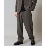 【イージーケア シワになりにくい】ツイードストレッチワンタックワイドイージースラ… | a.v.v【MEN】 | 詳細画像20 