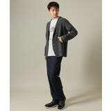 【ストレッチ】スマートシャンブレーテーパードパンツ | a.v.v【MEN】 | 詳細画像13